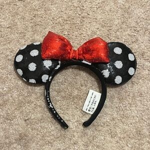 Disney Black and Red Minnie Mouse Ears Headband